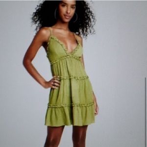 Wild fable green tiered dress